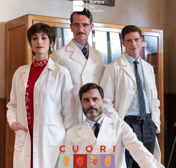 20Delia con il capo chirurgo Enrico Mosca Andrea Gherpelli Alberto e Cesare