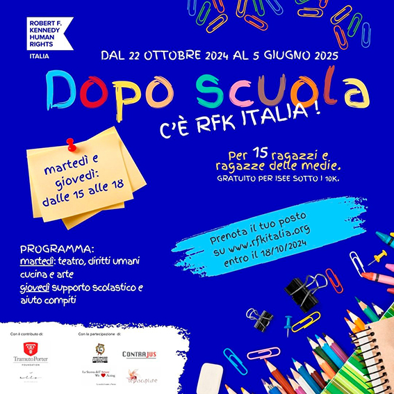 DOPO SCUOLA C E LA RFK ITALIA DOPO SCUOLA C E LA RFK ITALIA