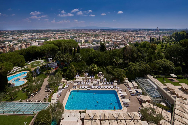 23Daytime view over Rome from hotel terrace low