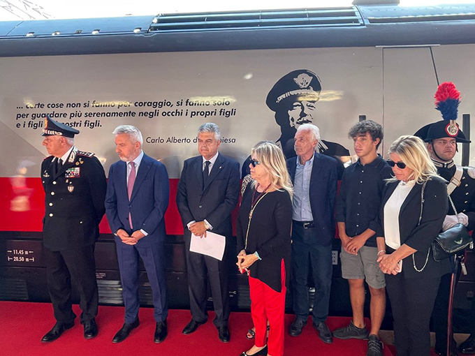24Comandante Luzi Ministro Guerini e AD di FS Italiane Ferraris