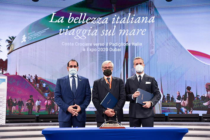 S.E. Omar Obaid Alshamsi Commissario Paolo Glisenti Mario Zanetti